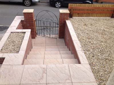 Stone masonry services in Cardiff Florek Renovations front gate