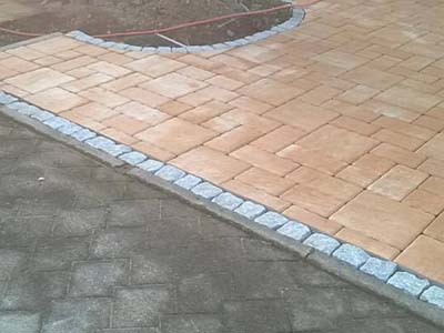 Stone masonry services in Cardiff Florek Renovations front driveway