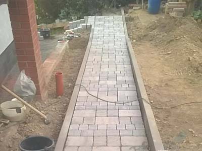 Stone masonry services in Cardiff Florek Renovations garden path with steps